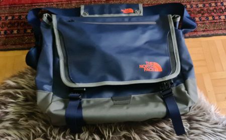 The North Face Messenger Bag, Top Zustand! Blau/Grau