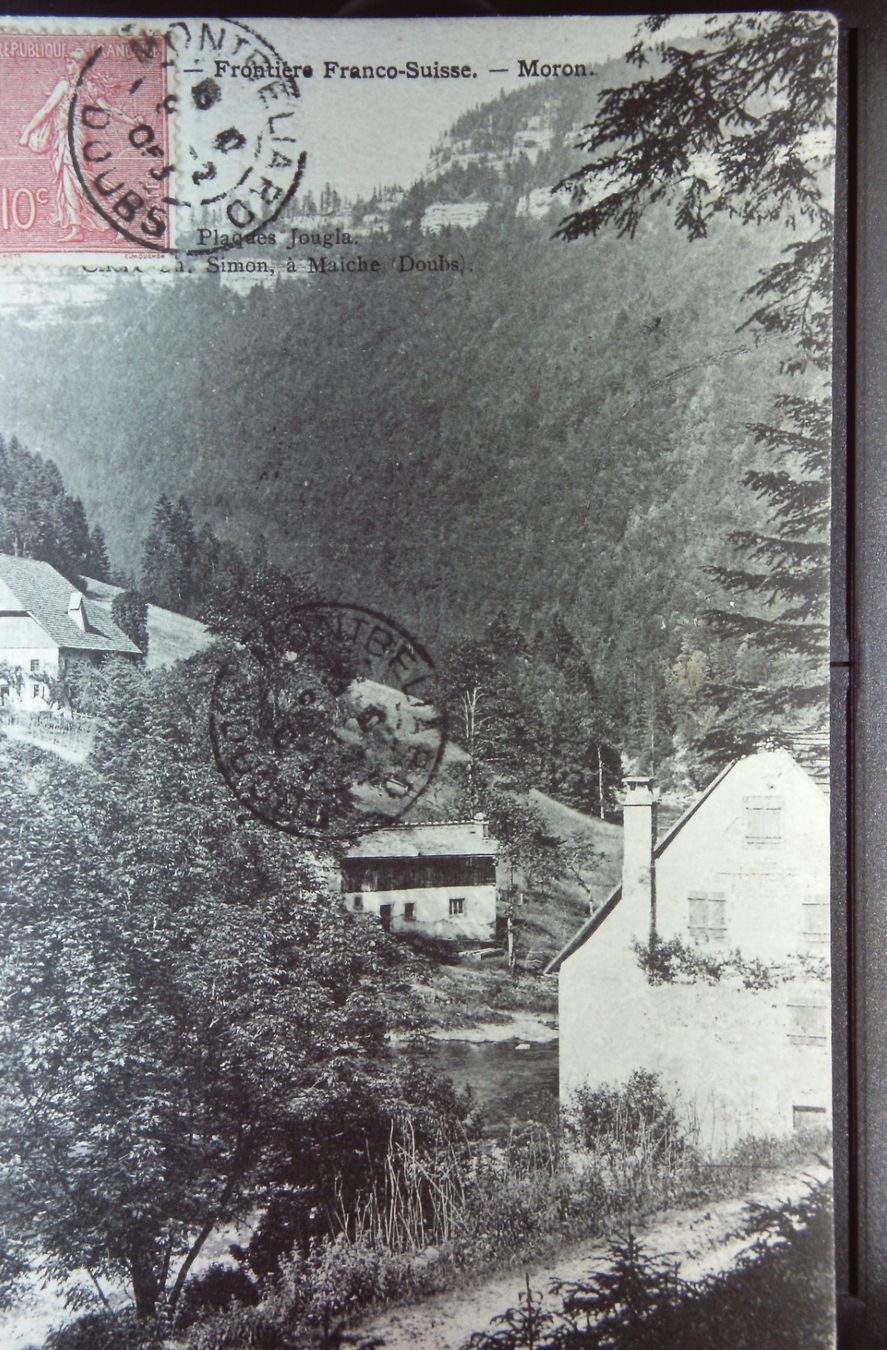 Cartoline postali: Moron avant la construction du barrage sur le Doubs – Usato da Le Locle venduto da Roger46