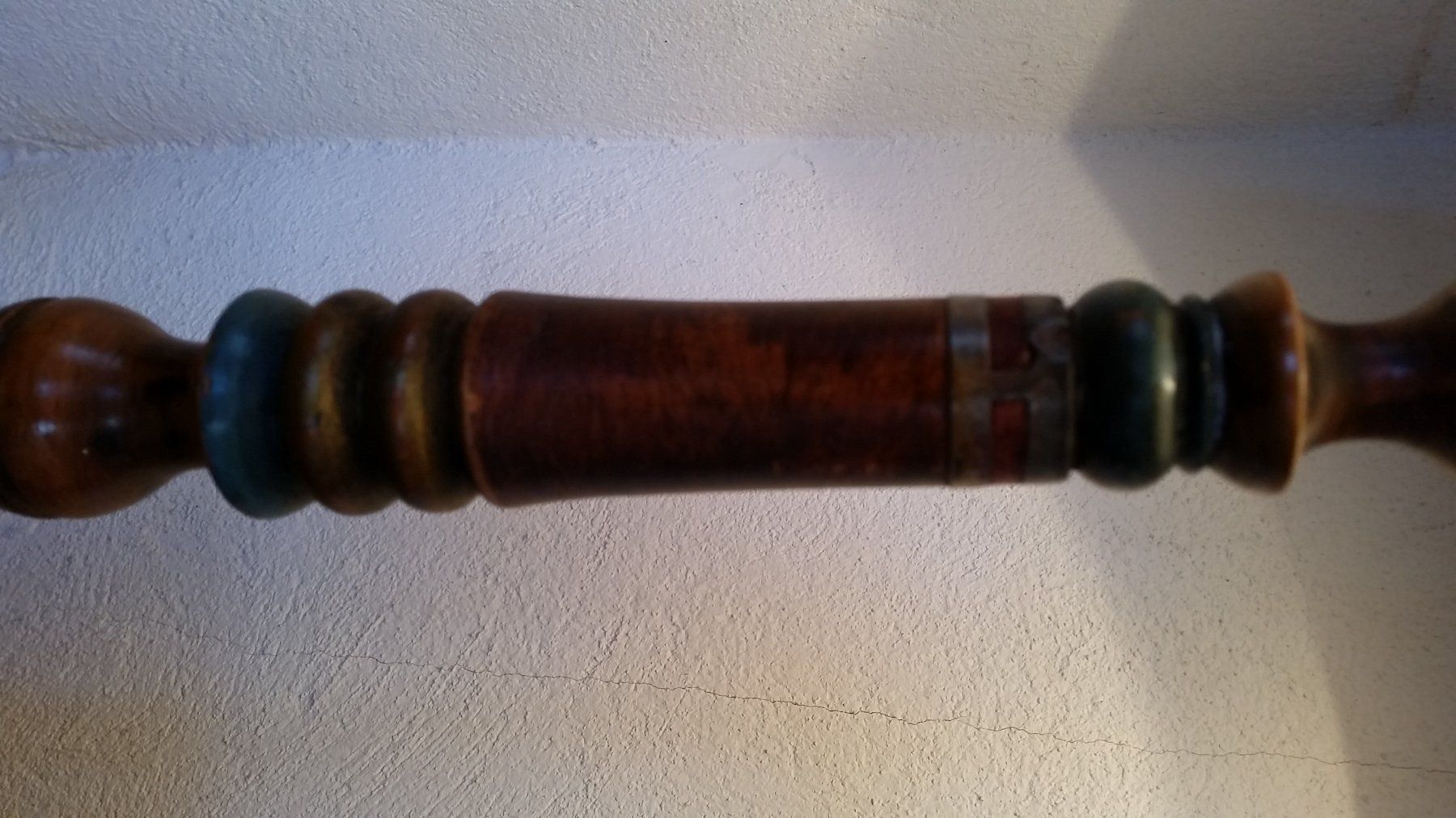 Lampade: Stehlampe, antik, Holz mit Stoffschirm – Usato da Herrliberg venduto da AlexandraBopp 3