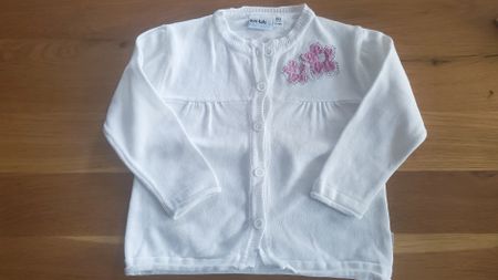 Blue seven Strickjacke, Gr.  80/12-18 Mon. weiss