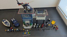 Grosse Polizei Playmobil Sammlung|Boot|Fahrzeuge|20+ Figuren
