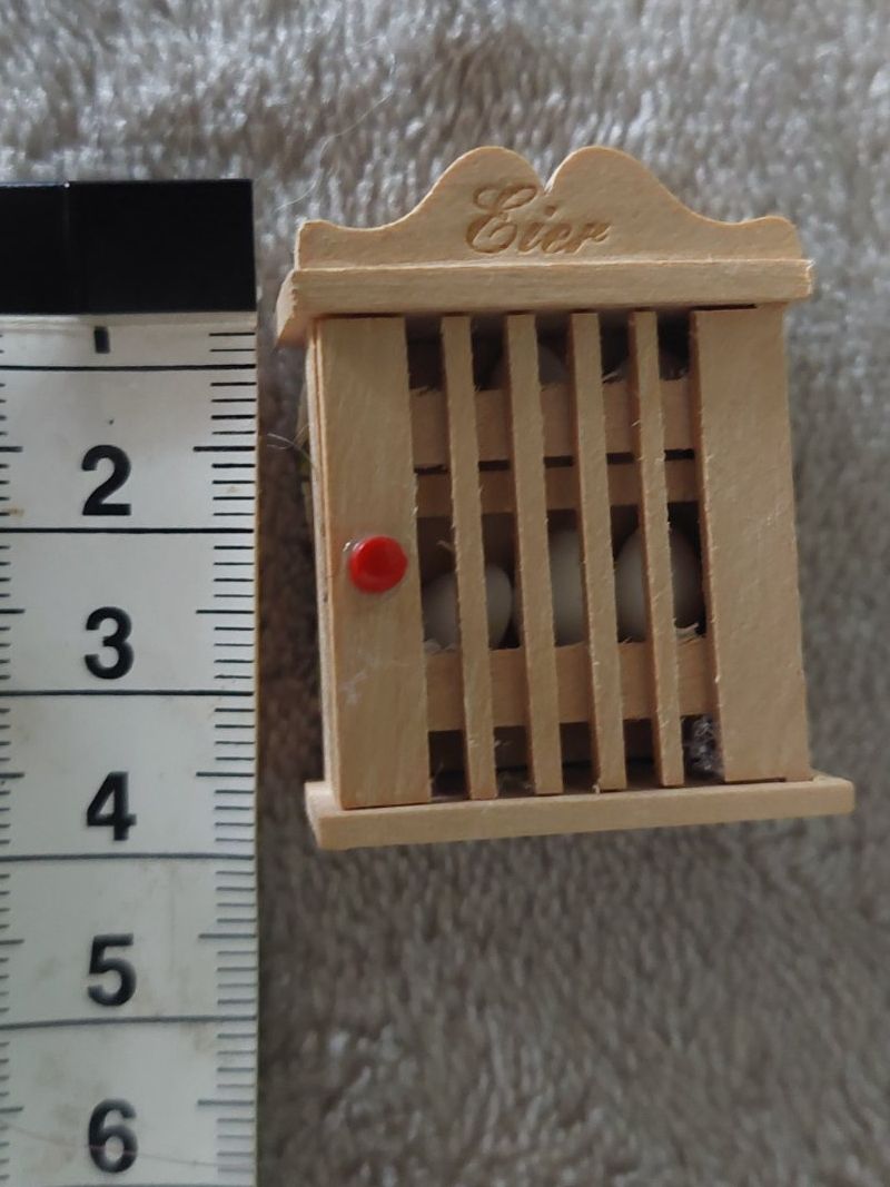 Puppenhäuser & -möbel: Herziges Eierkästchen & 6 Eier von Bodo Hennig, Puppenhaus – Neu (gemäss Beschreibung) aus Otelfingen von silver-moon 3