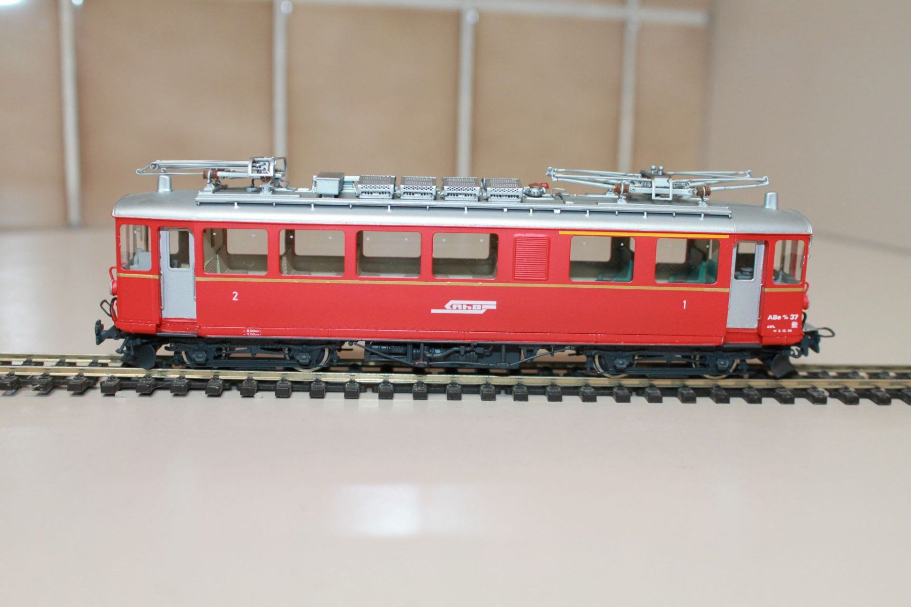 Lemaco Modellini di ferrovie: Lemaco RhB ABe 4/4 No.37 – Usato da Birmensdorf ZH venduto da Buhwil18 1