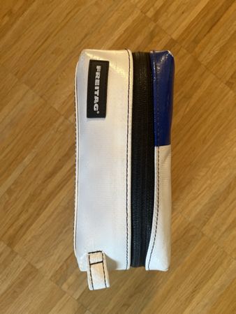 Freitag Toiletry Bag White Blue