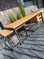 2er Tisch-Set Holz/Metall Industrial – gross & klein | Bern