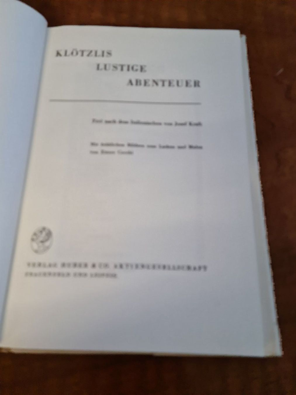 Bücher: Klötzlis lustige Abenteuer – Gebraucht aus Erstfeld von Uhu1980 1