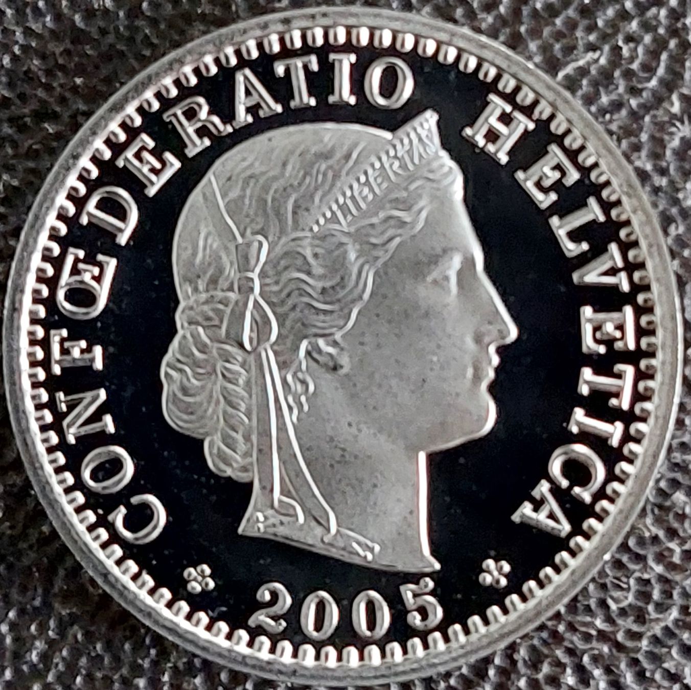 Alle Münzen: 20 Rappen 2005 stgl. / aus Münzsatz – Gebraucht aus Arch von coinsandmore