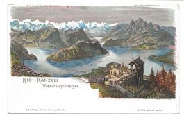 Rigi-Känzeli (LU) Vierwaldstättersee  Schlumpf-Litho No 2079
