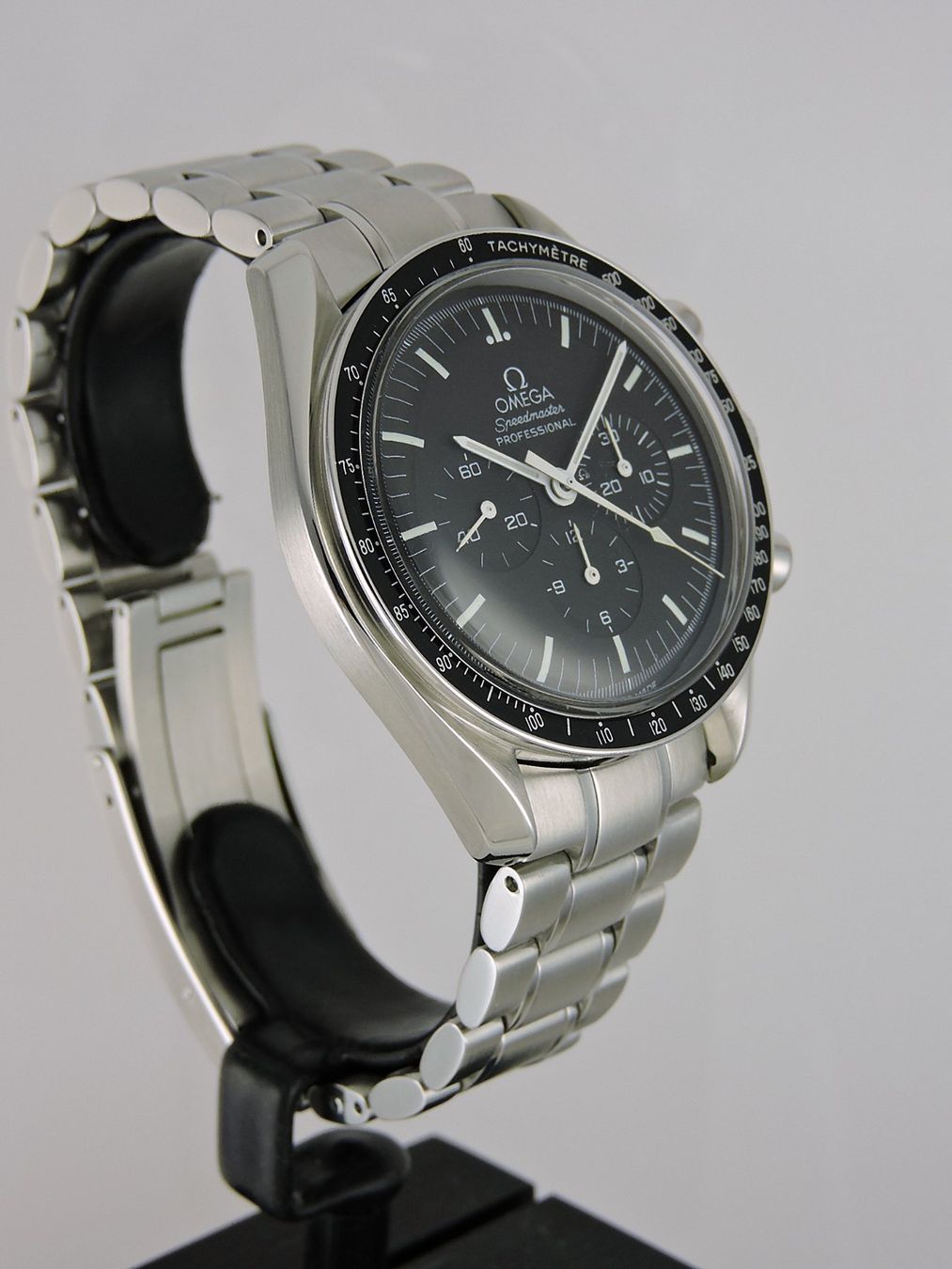 Omega Uhren: 1999 Omega Speedmaster Ltd.Apollo XI 3560.50 - Serviced, B&P – Gebraucht aus Bern von Vintage-Oyster 3