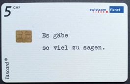 Taxcard - Swisscom Art Gallery - CH