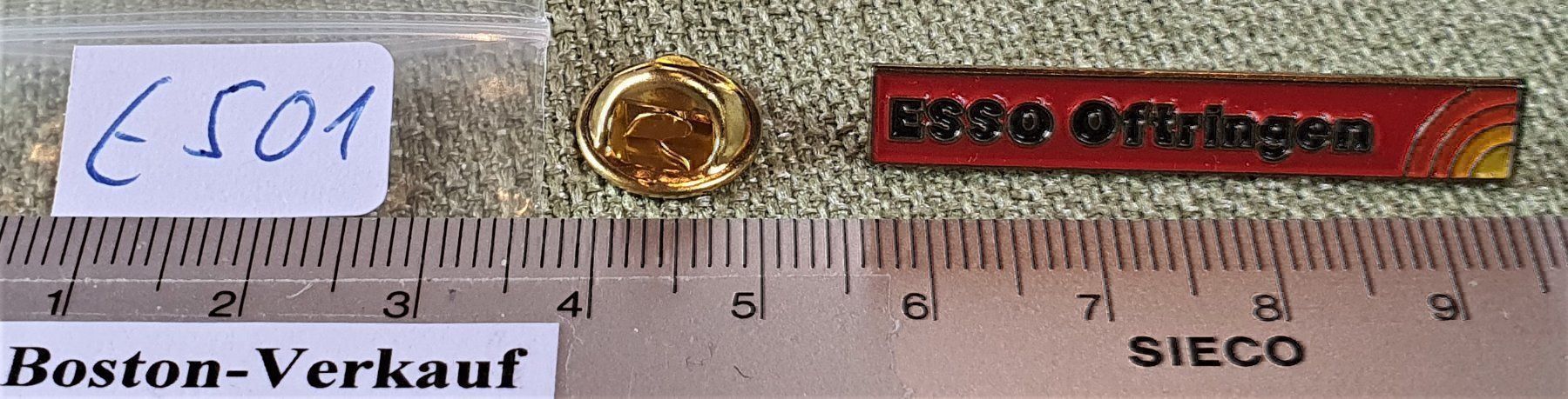 Plaketten & Abzeichen: E501 - Pin Esso  Oftringen – Gebraucht aus Reinach BL von Boston-Verkauf 2