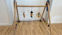 Hess Natur Holz Spielbogen guter Zustand + Zahnputzuhr