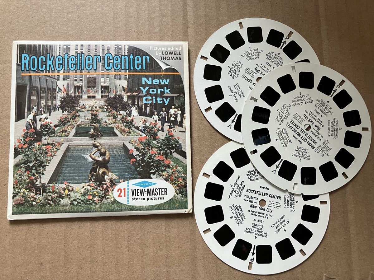 View-master Giocattoli: Viewmaster 3 reel set Rockefeller Center NY – Usato da Zürich venduto da Classic_Collection_Zurich