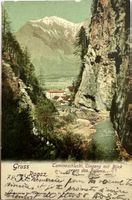 AK Gruss aus Ragaz SG 1905 Terminaschlucht.