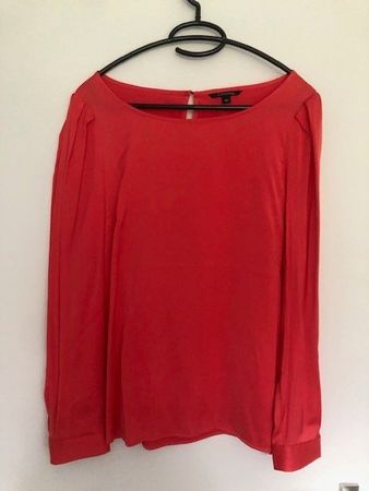 Damenbluse Korallenrot von Comma, GR. 40, NEU
