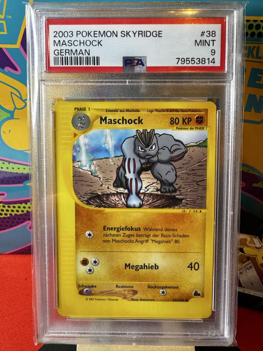 Pokémon Carte collezionabili: POKÉMON / Maschock / Skyridge / PSA 9 – Usato da Herzogenbuchsee venduto da TCG-High-Quality