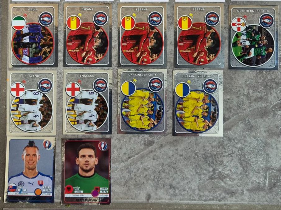Panini Carte collezionabili: Diverse Panini Bilder Euro 2016 Frankreich – Usato da Kreuzlingen venduto da LeslieBar 2