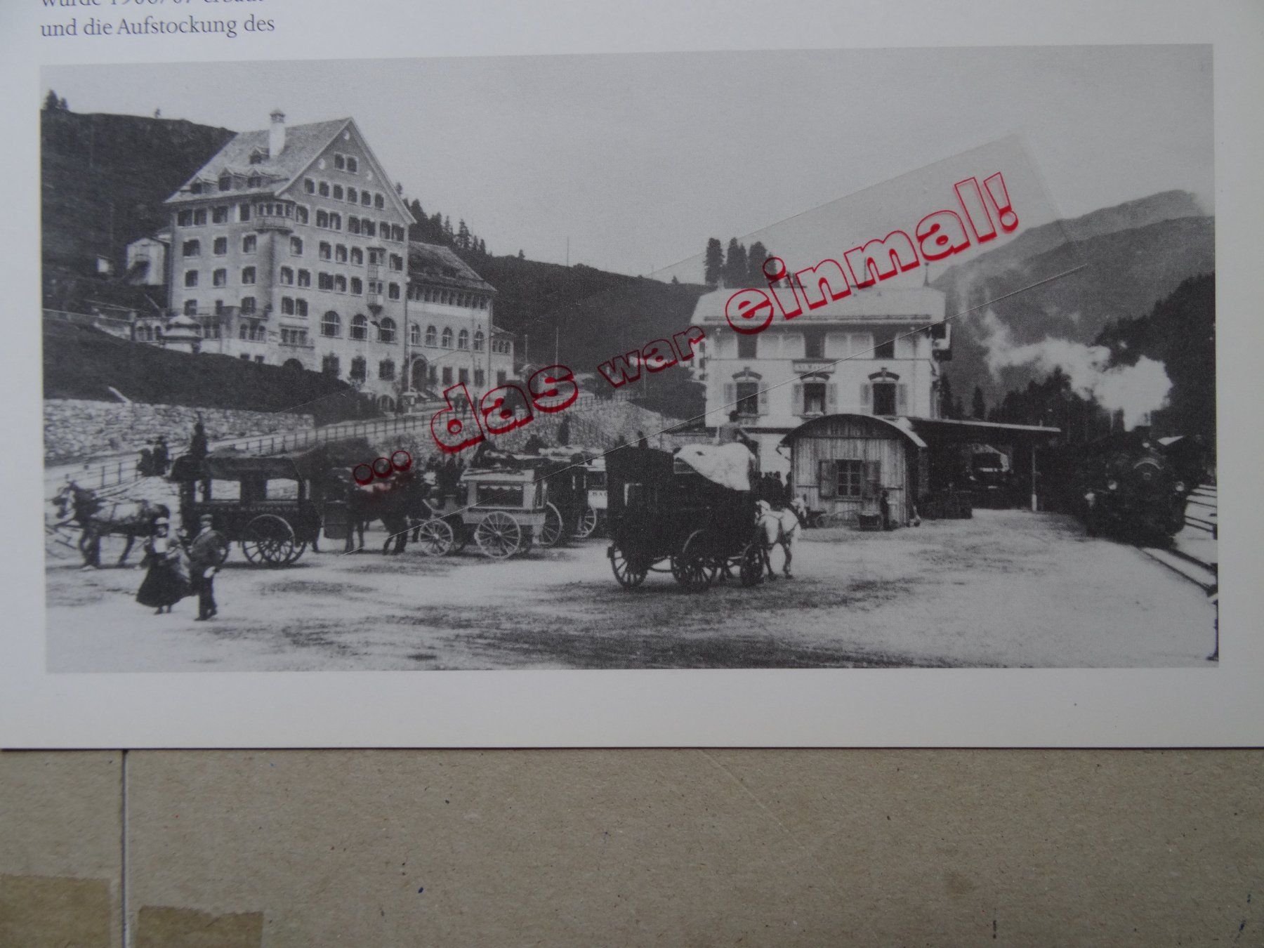 Cartes postales: Graubünden St. Moritz  Bahnhof anno 1904 – D'occasion à Safnern par Wstussi