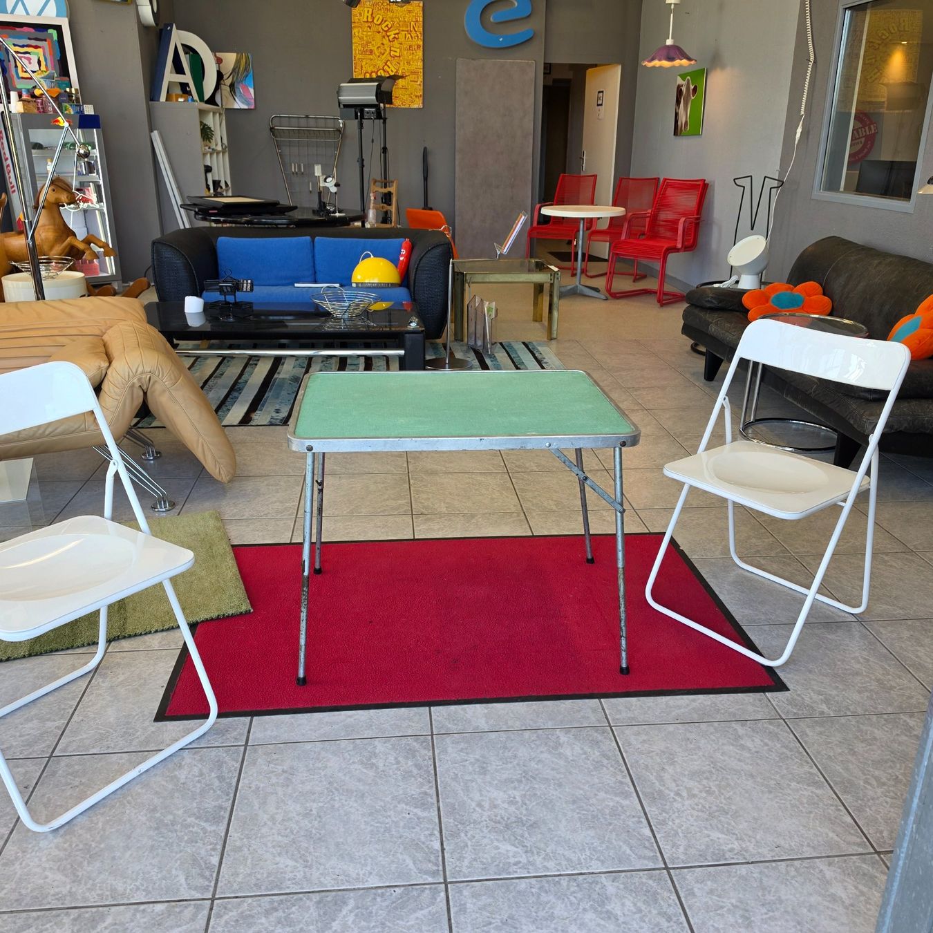 Tavoli: 1960 Camping Tisch höhenverstellbar Camping-Table adjustable – Usato da Nottwil venduto da Wondewa-Shop 4