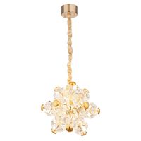 LED Pendelleuchte, Gold, 40 cm Ø