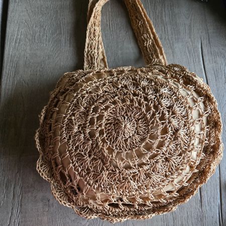 🐸 STRANDTASCHE JUTE TASCHE SCHULTERTASCHE UMHÄNGETASCHE