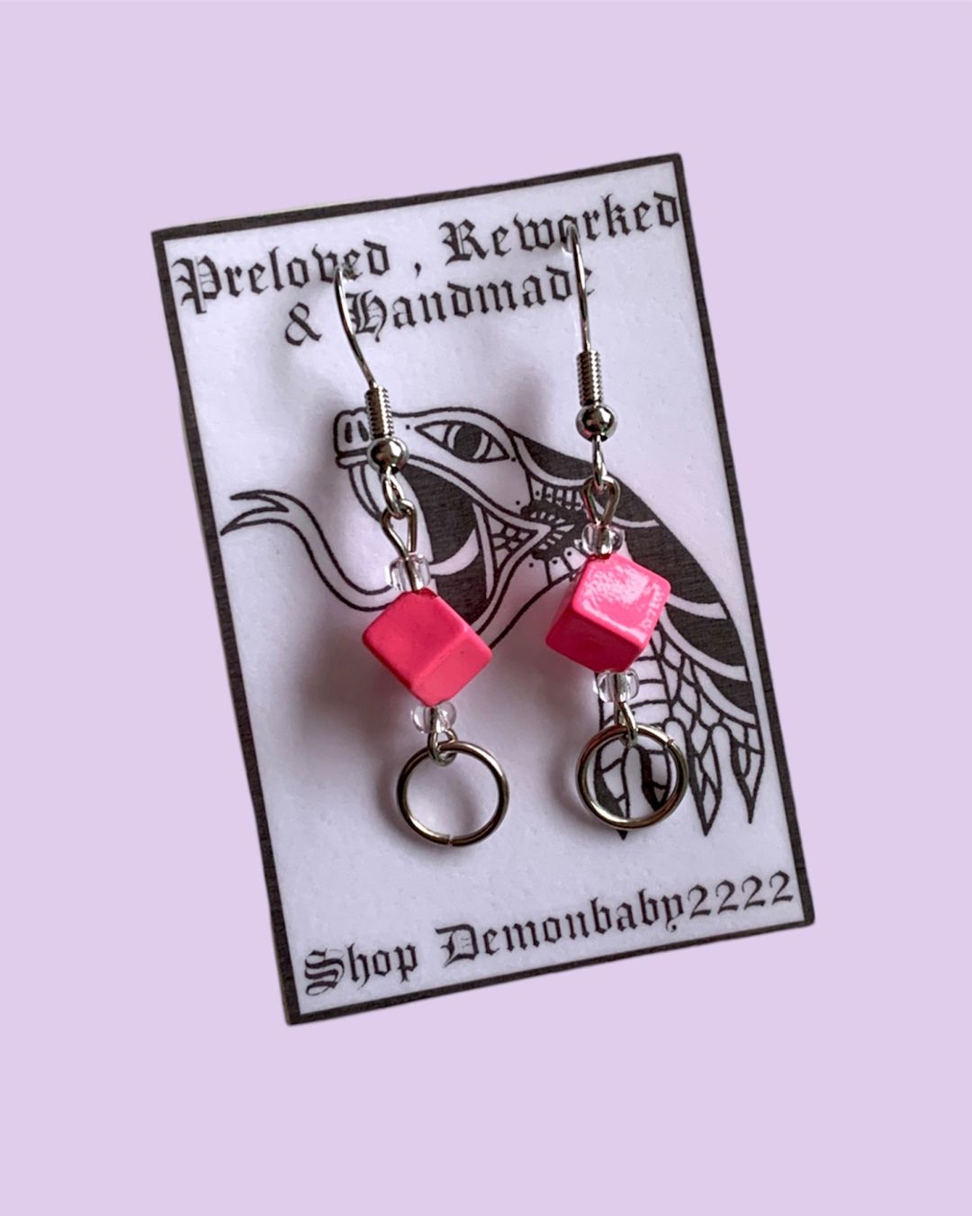 Orecchini pendenti & Orecchini a lobo: "Be there or be square" earrings – Nuovo e nell'imballaggio originale da Basel venduto da demonbaby2222 1