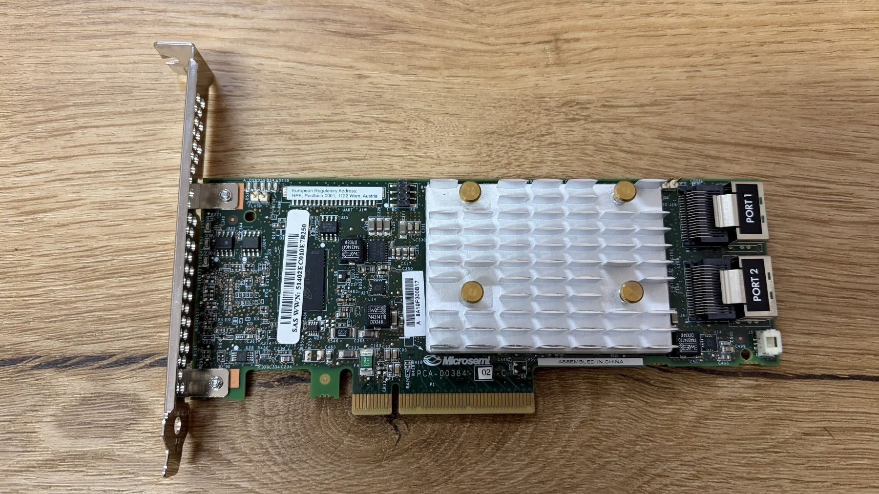 Hewlett Packard Server: HPE Smart Array P408i-p SR Gen10 RAID Controller 836269-001 – Gebraucht aus Gretzenbach von ITRecyclingGuy