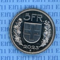 CHF___5.00 2023 stgl aus Münzsatz * nigelnagelneu! 5 Franken