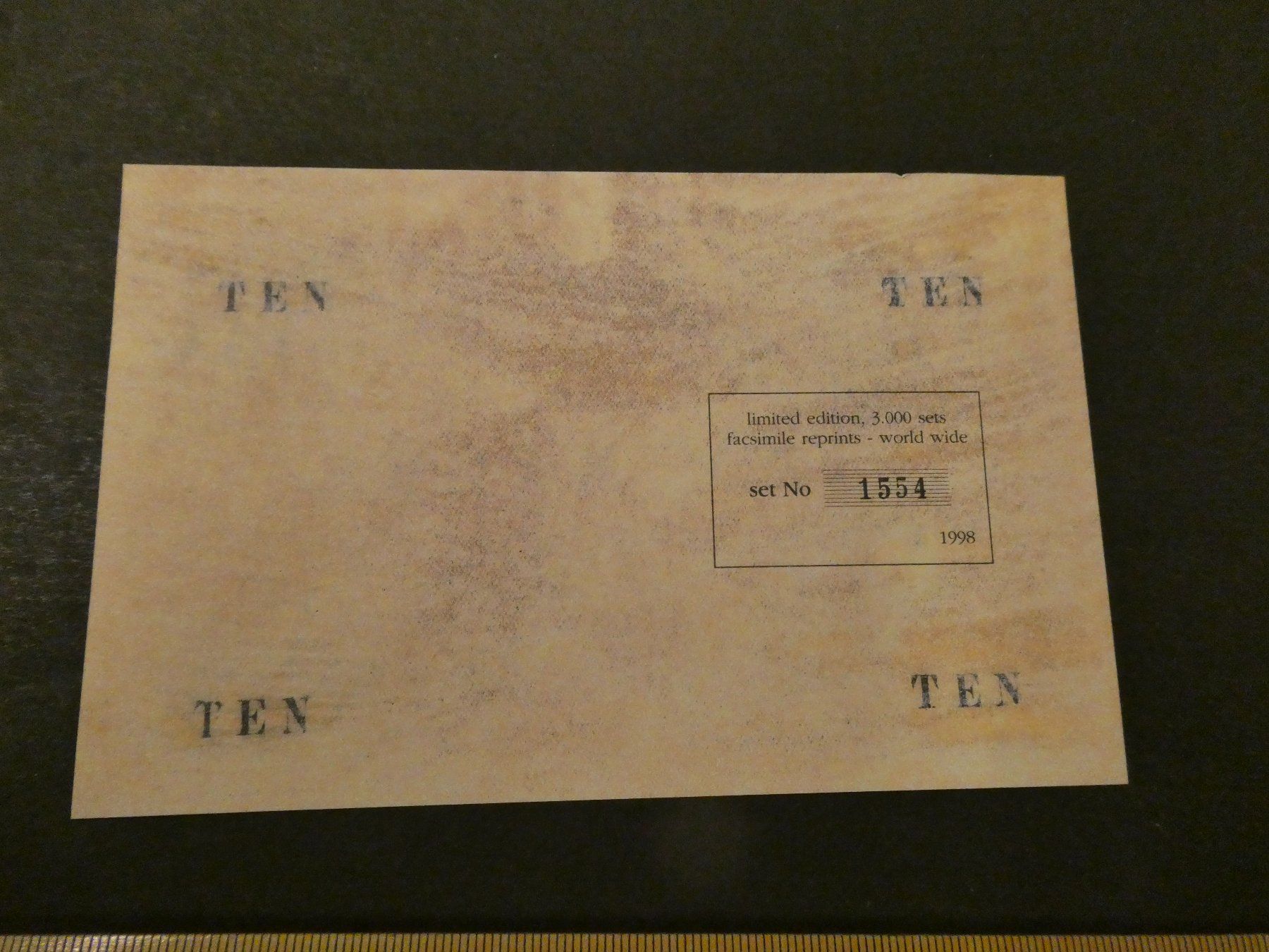 Banknoten: Deutsch-Neuguinea 1914, 10 Marks - Replika – Neu (gemäss Beschreibung) aus Hinterforst von rohusri 1