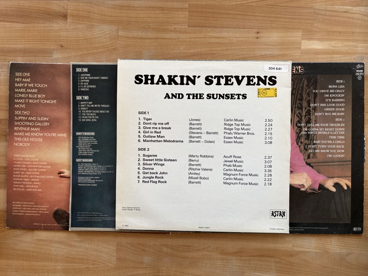 Dischi in vinile: 4 Schallplatten von Shakin Stevens – Usato da Rümlang venduto da euqinom16 1