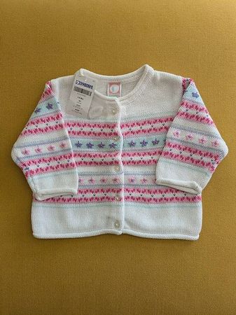 Baby-Strickjacke  Grösse 3-6 Monate