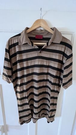 Pierre Cardin Poloshirt gestreift braun schwarz