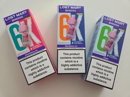 Lost Mary BM6000 Refill Pack, ungeöffnet, Preis pro Stück