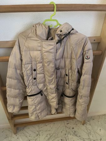 Moncler piumino invernale, donna taglia S, beige