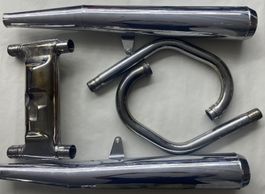 Moto Guzzi S17 Auspuffanlage inkl. Krümmer & Vorschalldämpfe