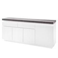 Sideboard weiss Betonoptik mit LED Beleuchtung Top Zustand