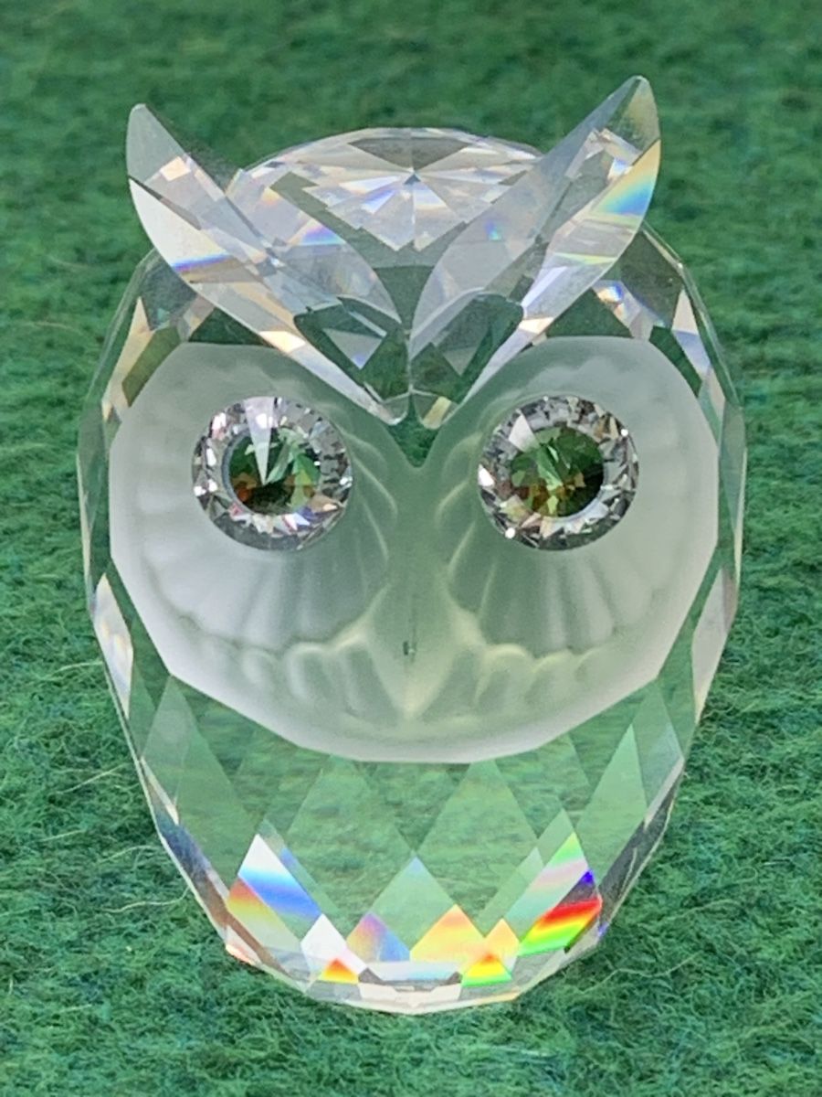 Swarovski Statuette: „SWAROVSKI“ - Eule – Usato da Wangen b. Olten venduto da Finolino28