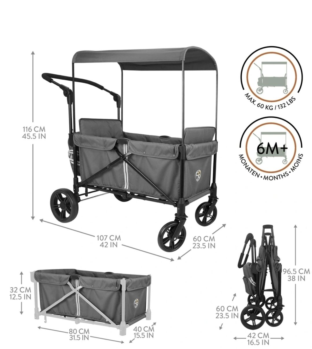 Carrozzine: Bollerwagen mit Dach  Ein mall benutz – Usato da Hendschiken venduto da cha_t9n7 1