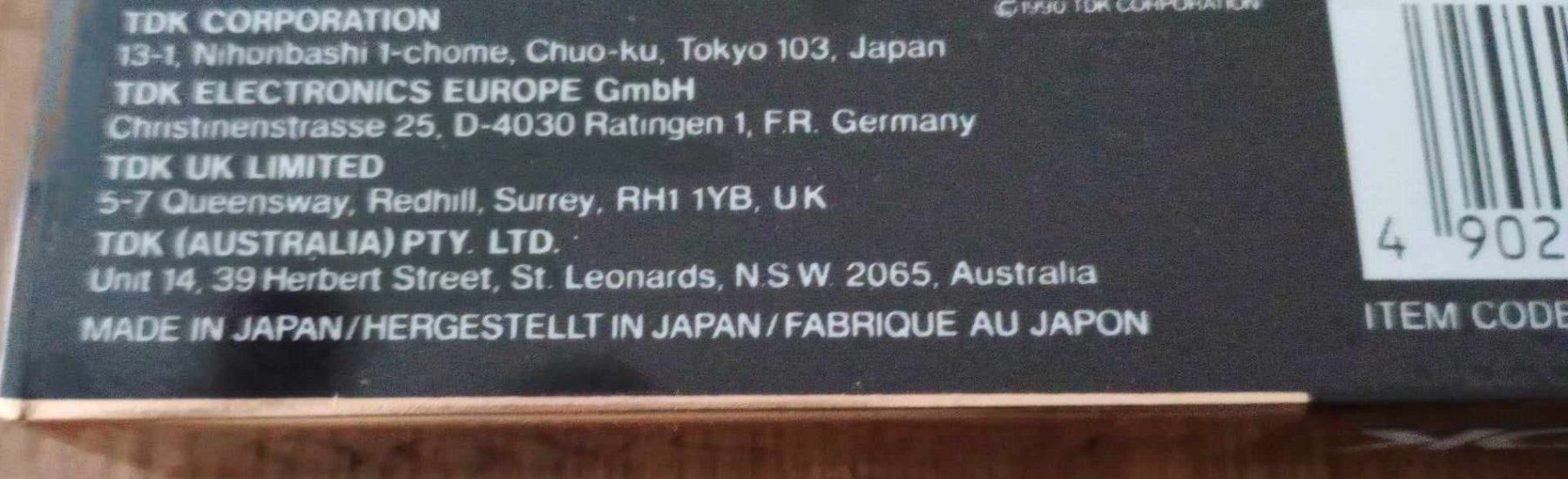 Kompaktkassetten: TDK SA 90 - Type II / made Japan - cassette scellée – Gebraucht aus Le Locle von borgespatricia 2