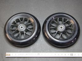 2 Scooter Räder 120mm, schwarz, mit Kugellager