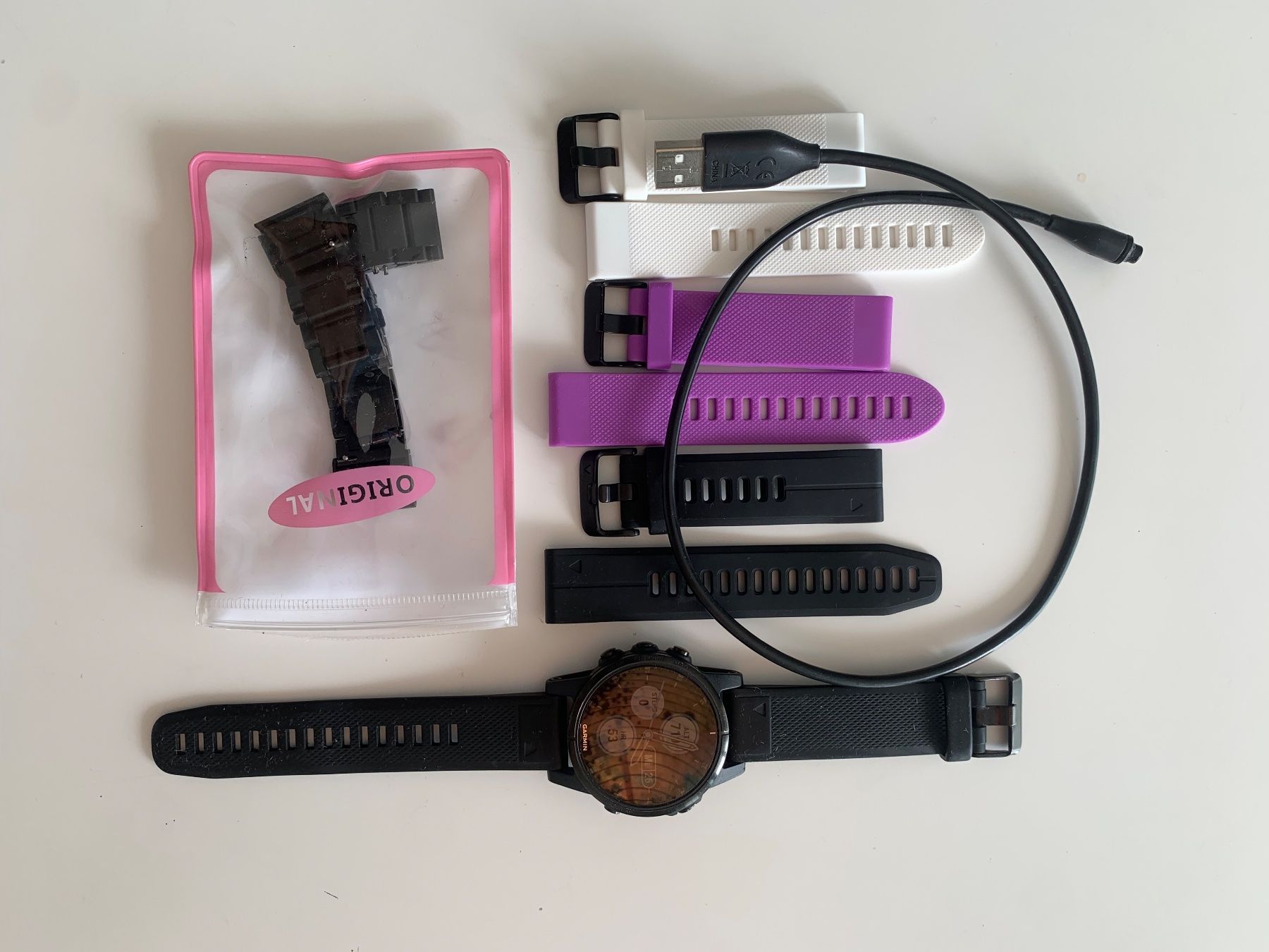 Garmin Smartwatch: Garmin fenix 5s Plus inkl. 5 neuwertiger Armbänder – Usato da St. Gallen venduto da beija77 4