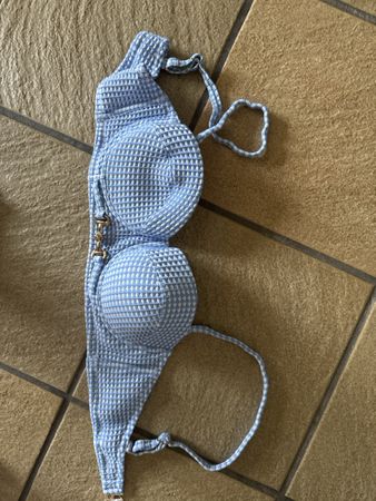 Palmers Bikini Oberteil hellblau Grösse 36-38