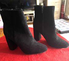 Bottines noires élégantes à talons - T38 neuves