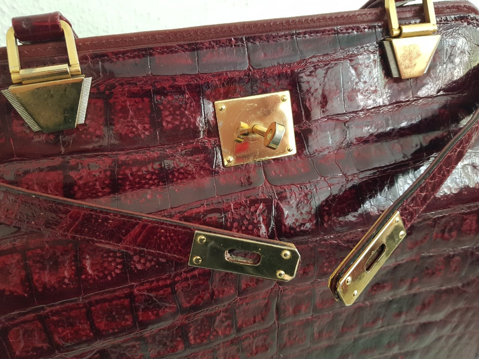 Borse da donna: Vintage Damentasche aus echtem Krokodilenleder – Usato da Rupperswil venduto da Annet.Dann888 4