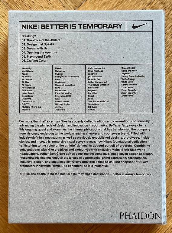Bücher: Nike: Better is Temporary livre/ book – Gebraucht aus Genève von groundotter 2