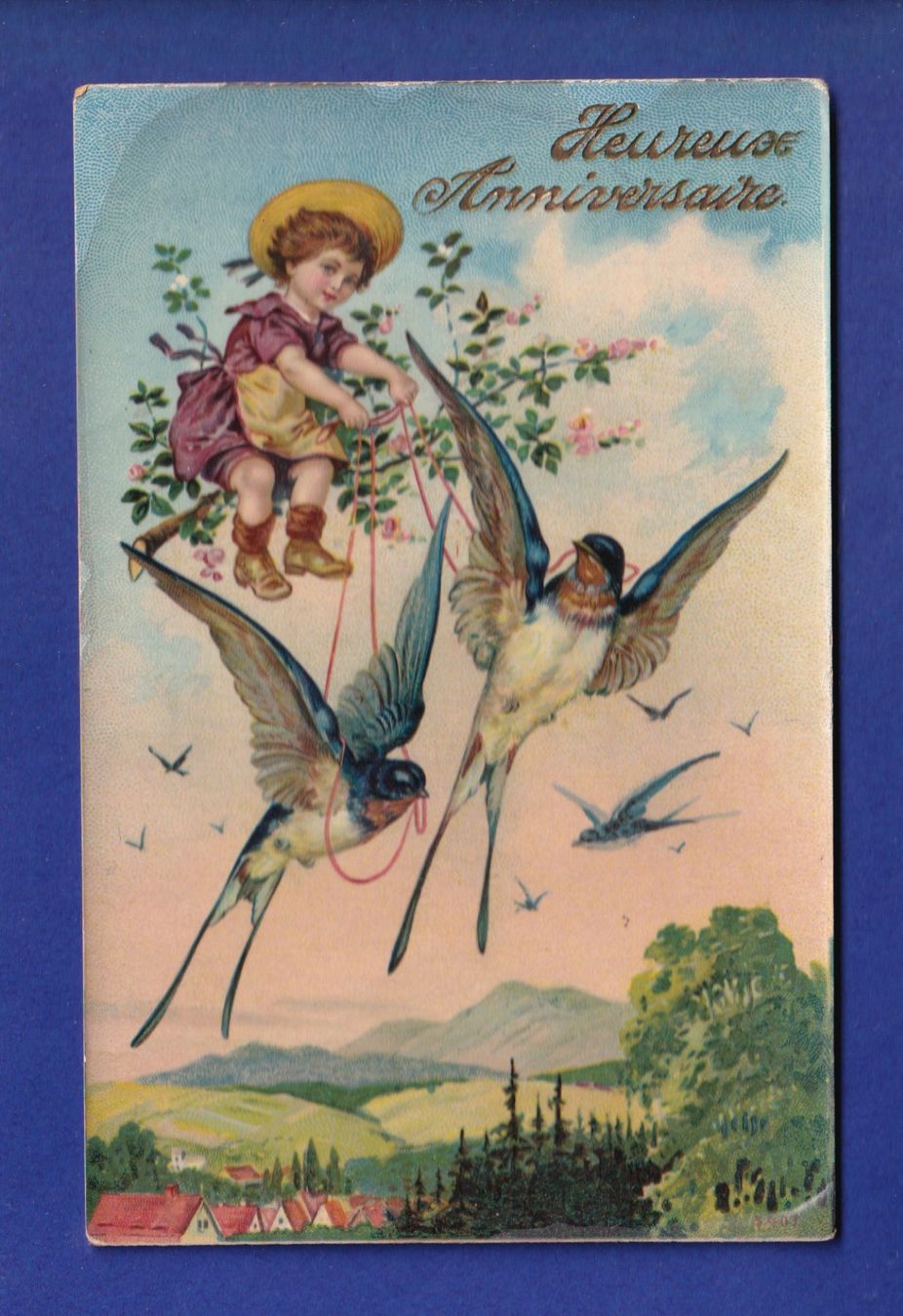 Ansichtskarten: OISEAU - Hirondelles – Gebraucht aus Pully von nicecards-shop