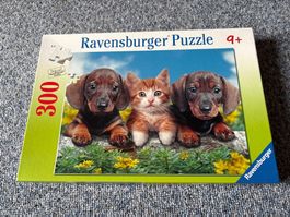 Ravensburger Puzzle 300 Teile Hunde Katze 9+ guter Zustand