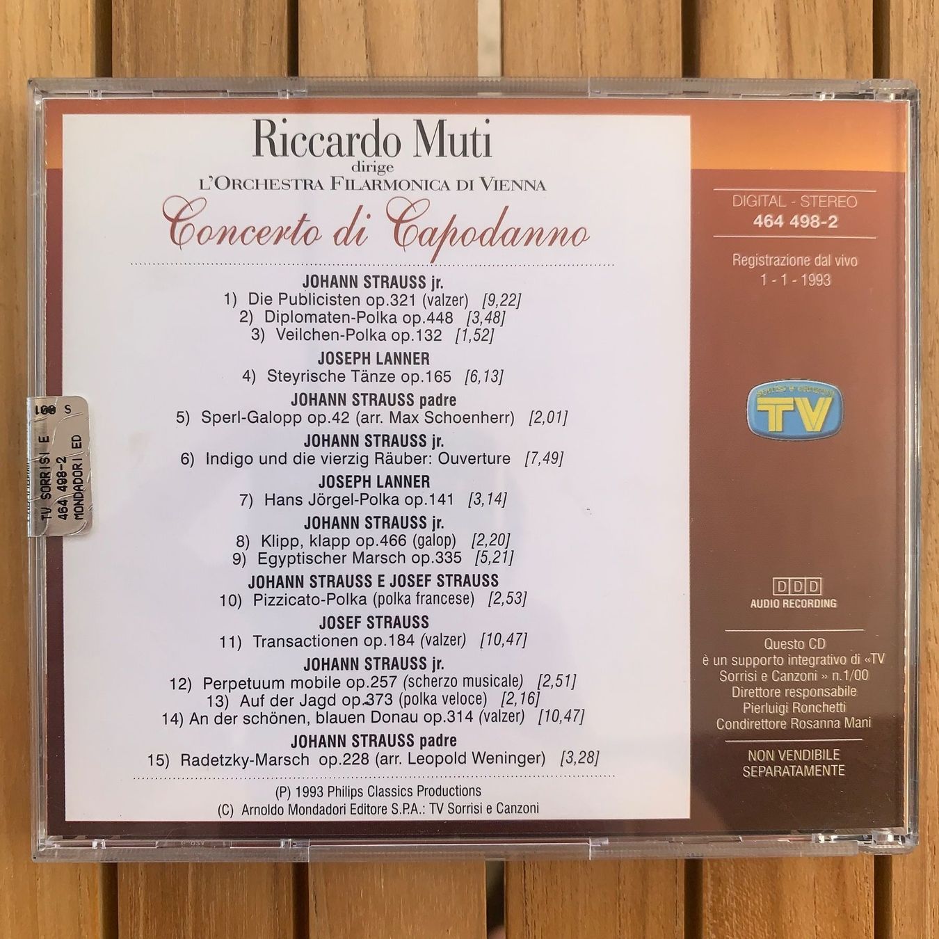 CD: Neujahrskonzert Wiener Philharmoniker | Muti – Usato da Zofingen venduto da SwissMercator 1