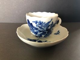 Meissen Moccatasse, blaue Blumenmalerei