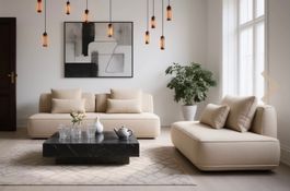 RICHMOND INTERIORS** Sofa Tudor natural boldweave 2,5-seater